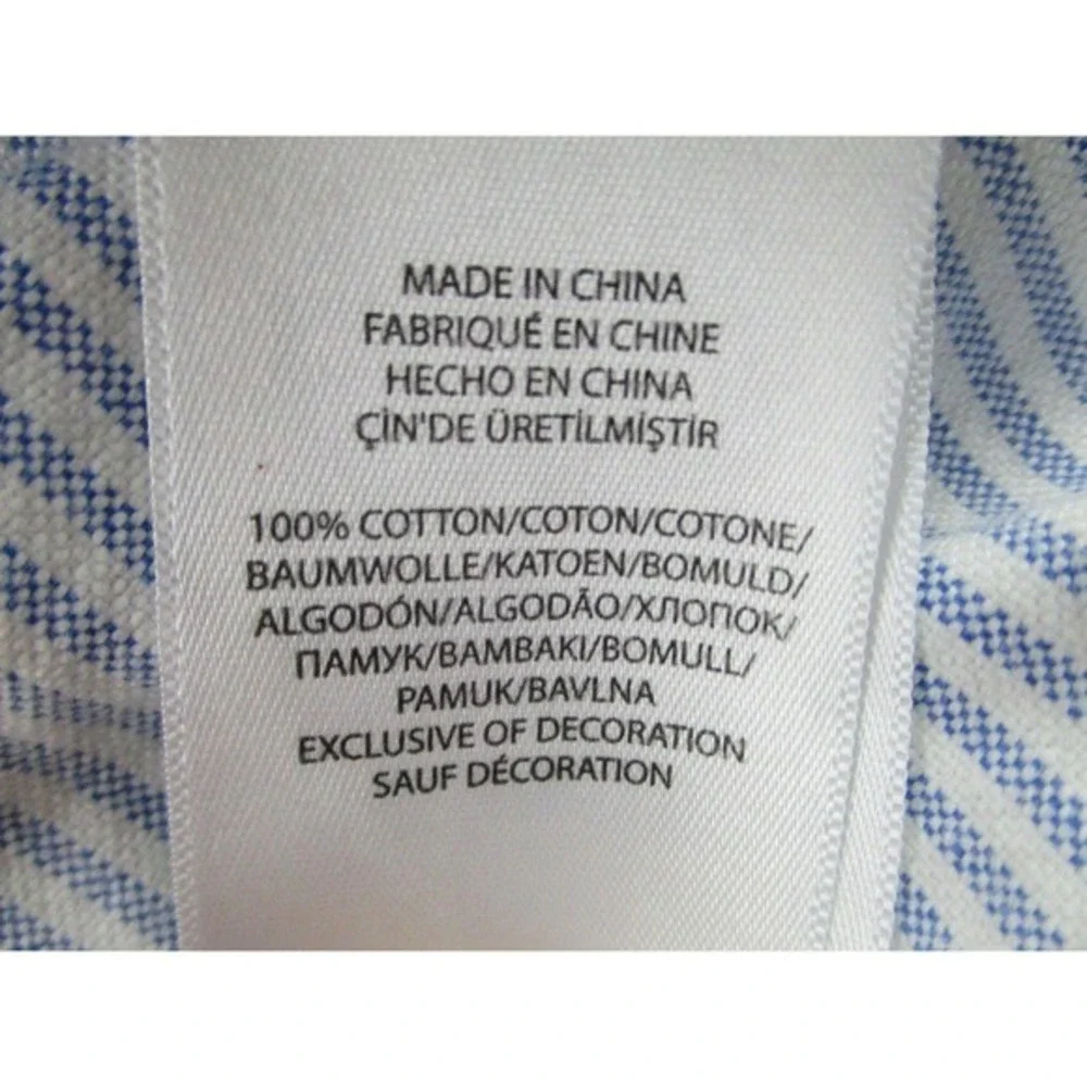 Ralph Lauren Shirt Youth XL Patchwork Striped Button Down Oxford Multicolor‎